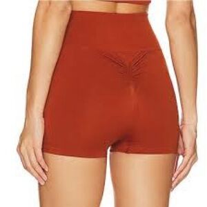 NWOT Camilla Coelho Yana 2 Inch Hot Scrunched Butt Shorts In Rust Sz L/XL